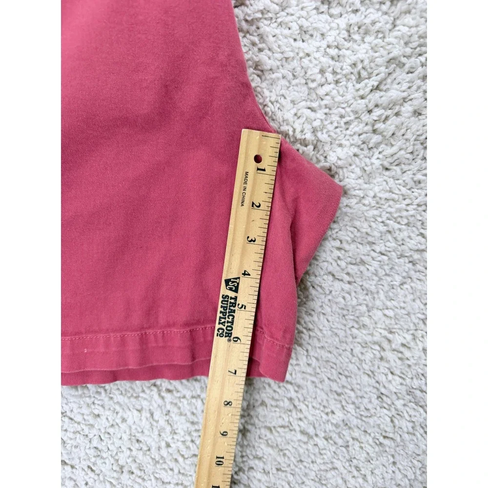 The North Face Chino Shorts Mens 32 Salmon Good Cotton Side Zip Pocket